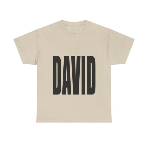 Personalized 'DAVID' Unisex Heavy Cotton Tee - Customizable Casual Wear