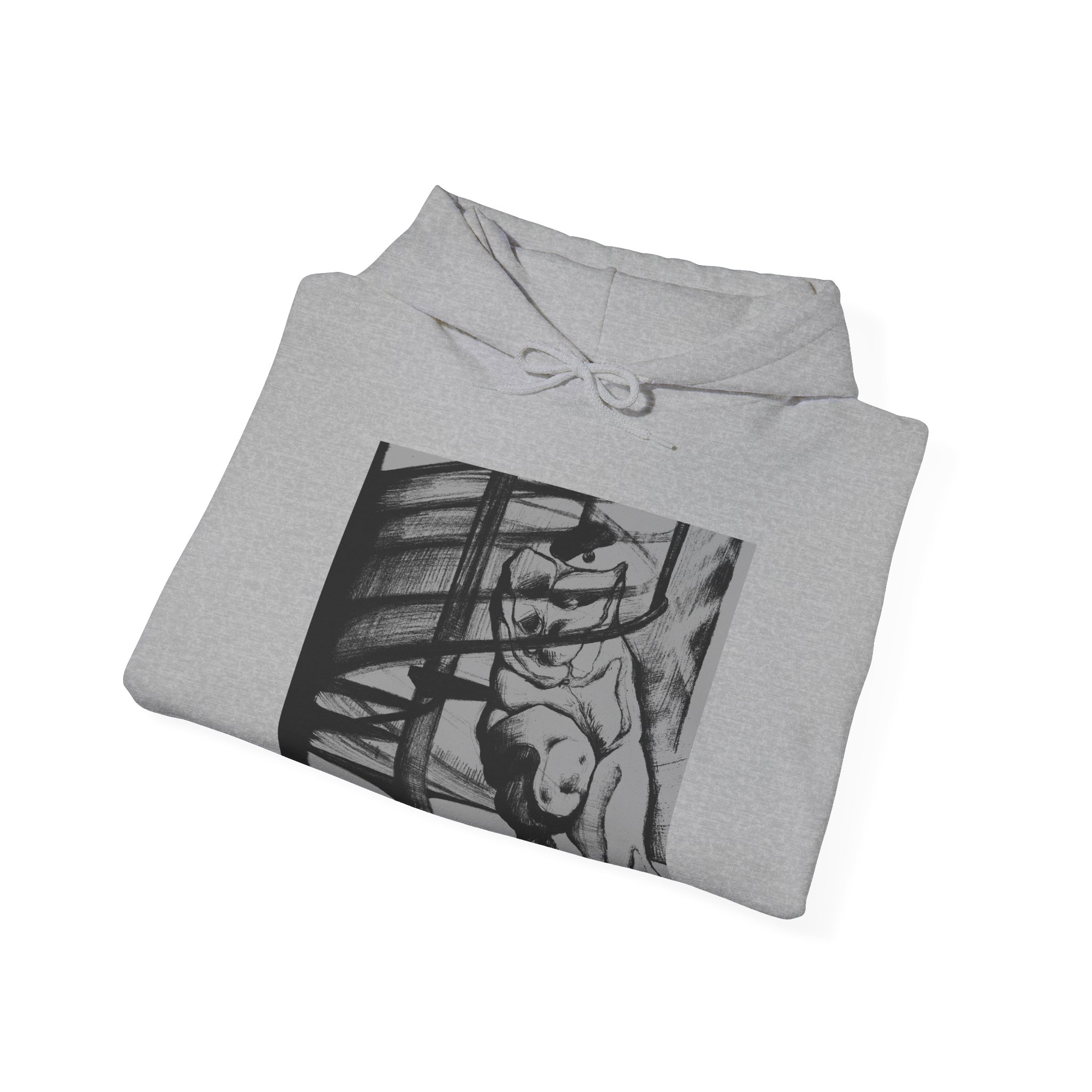 Echoscapes Album Cover Hooded Sweatshirt - David Monos - Image 4