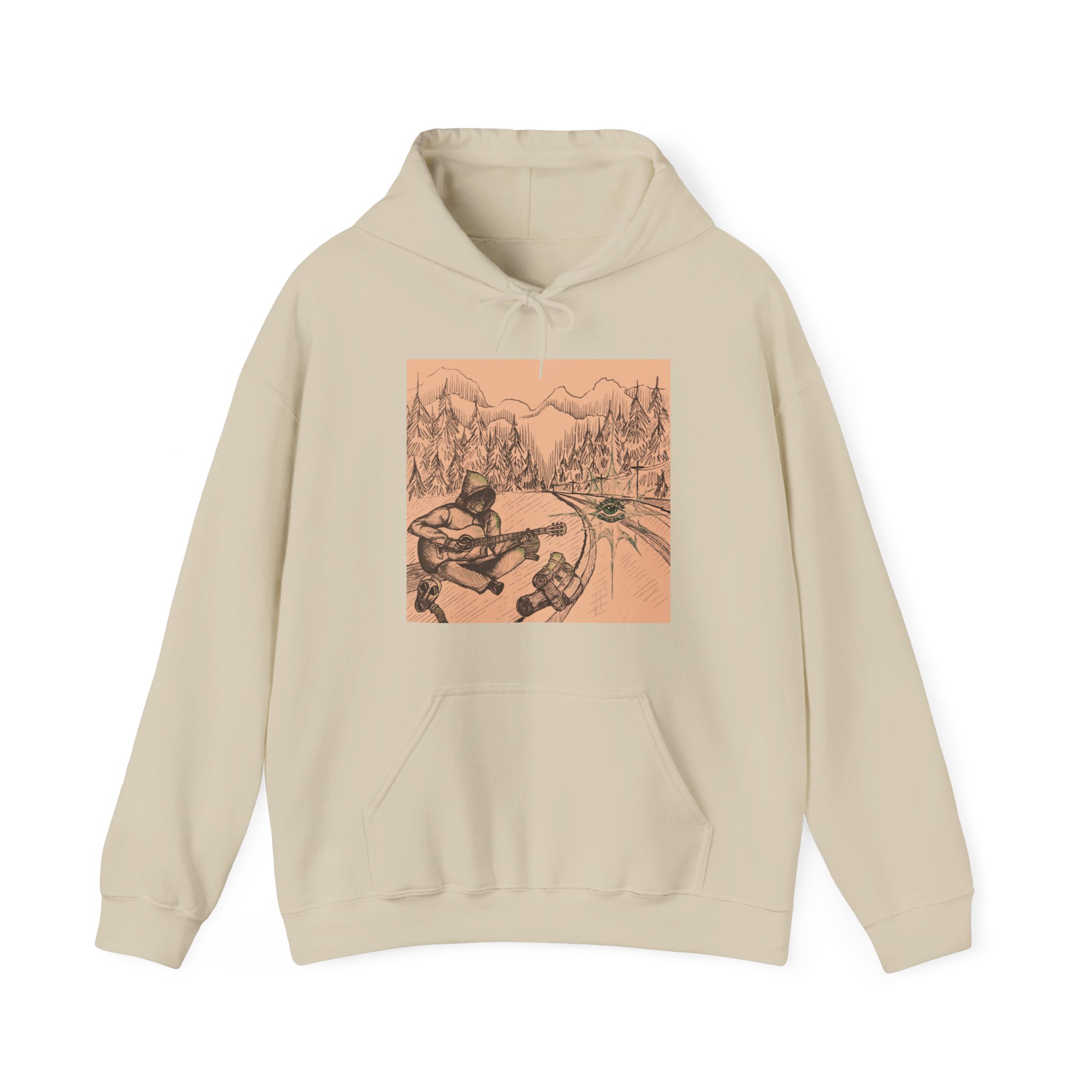 Recordings of an Unknown S.T.A.L.K.E.R. Album Cover Hooded Sweatshirt - neutral eye - Image 5
