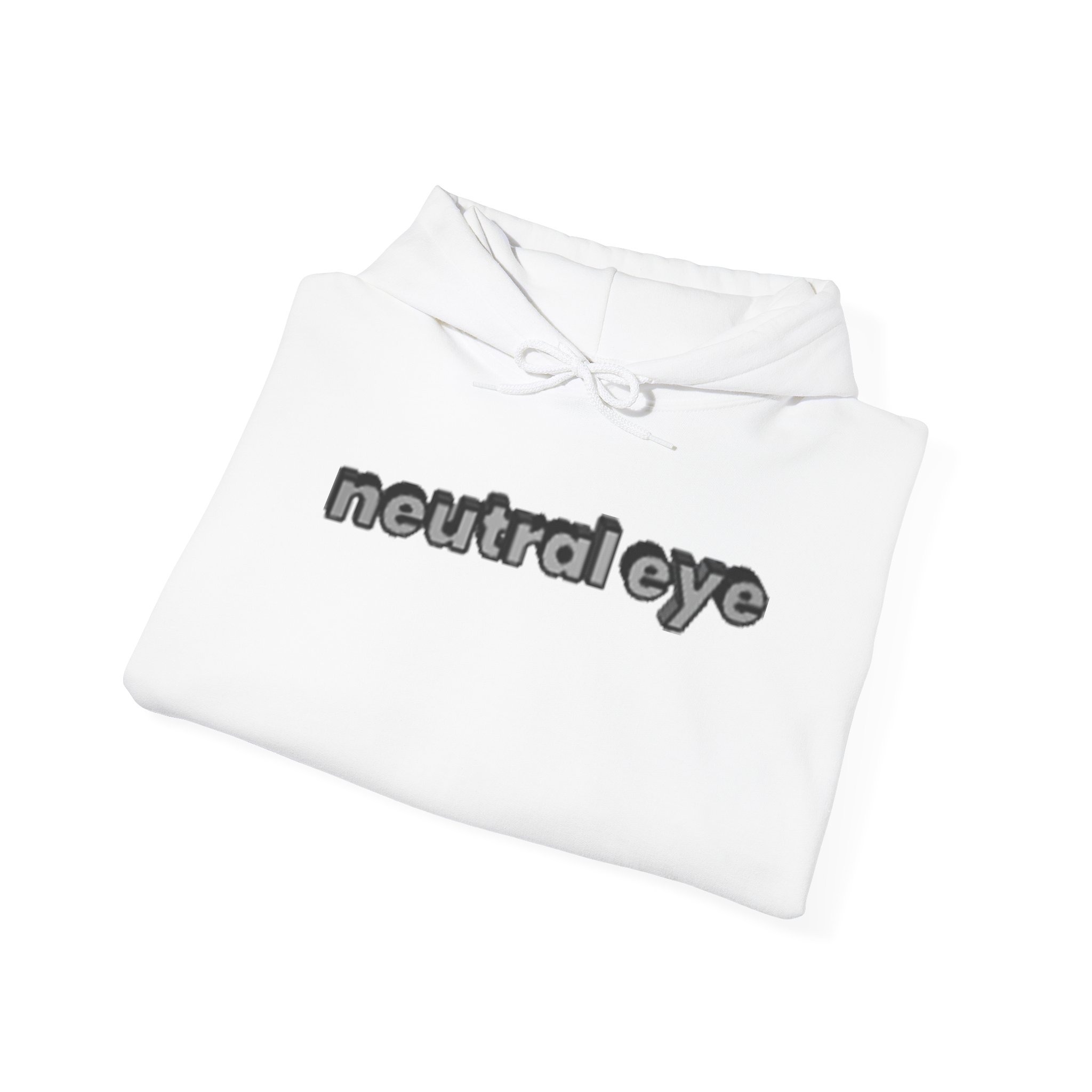 neutral eye Logo Font Hooded Sweatshirt - Image 8