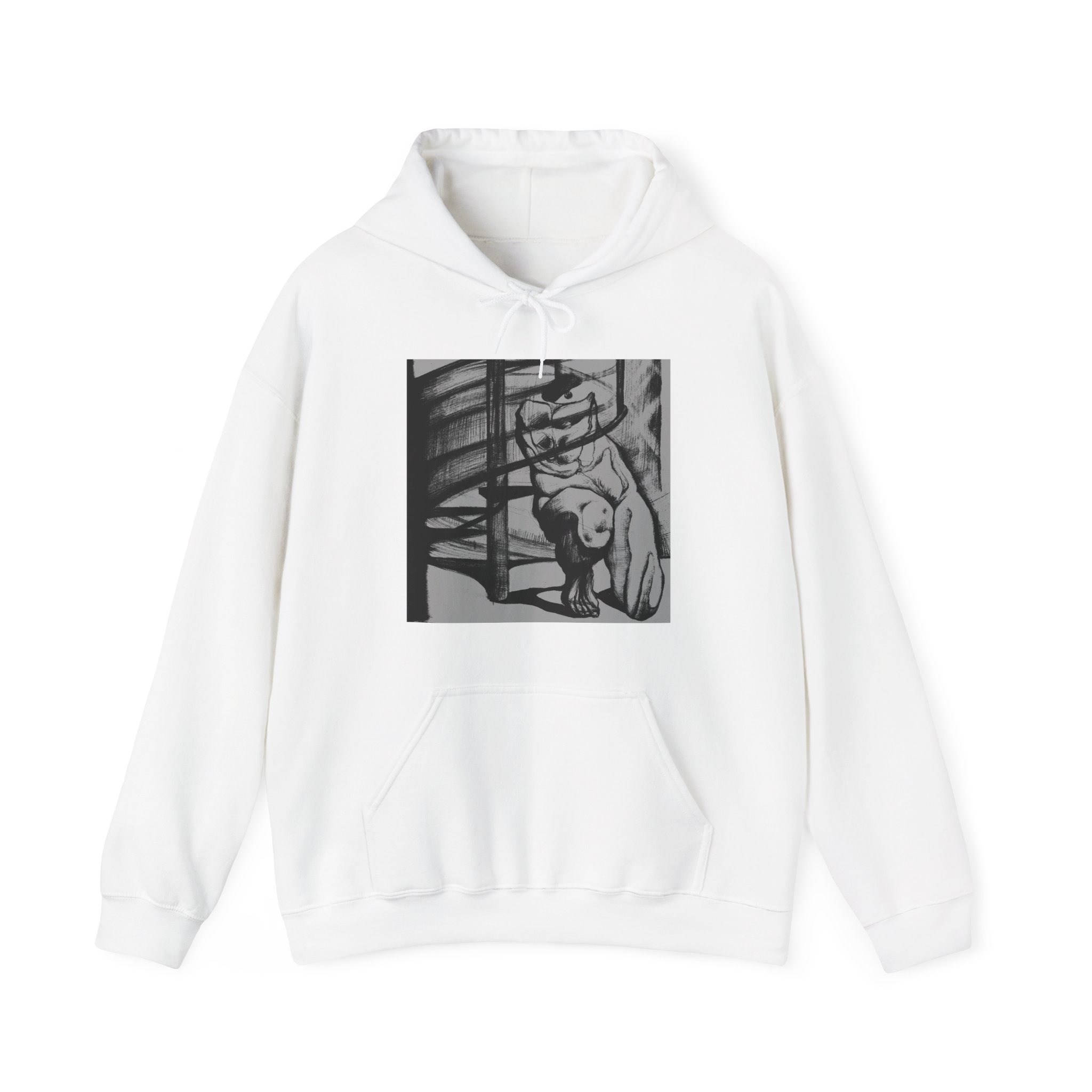 Echoscapes Album Cover Hooded Sweatshirt - David Monos - Image 5