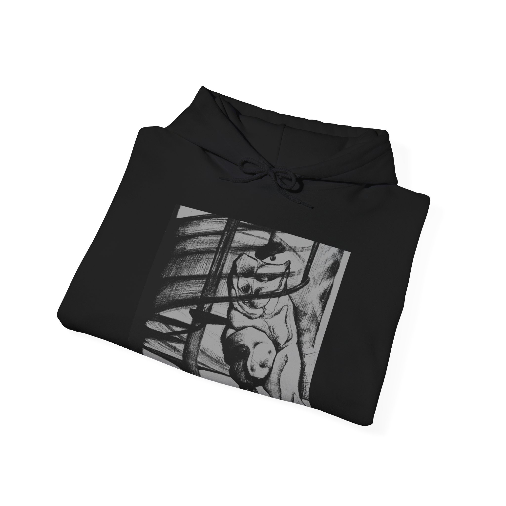 Echoscapes Album Cover Hooded Sweatshirt - David Monos - Image 12