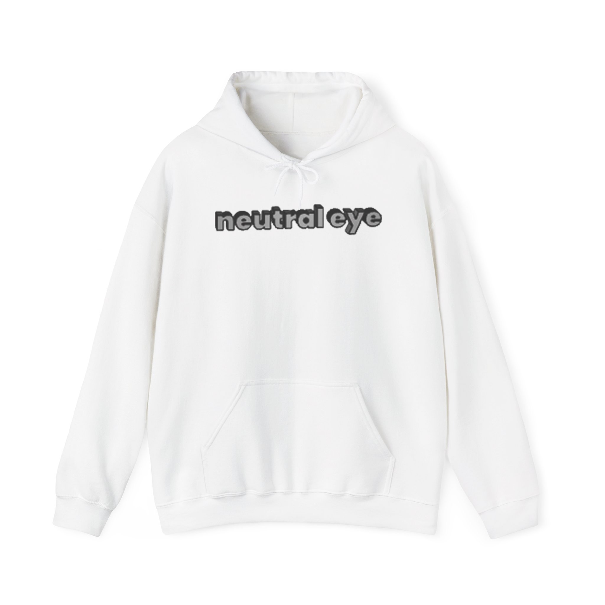 neutral eye Logo Font Hooded Sweatshirt - Image 5